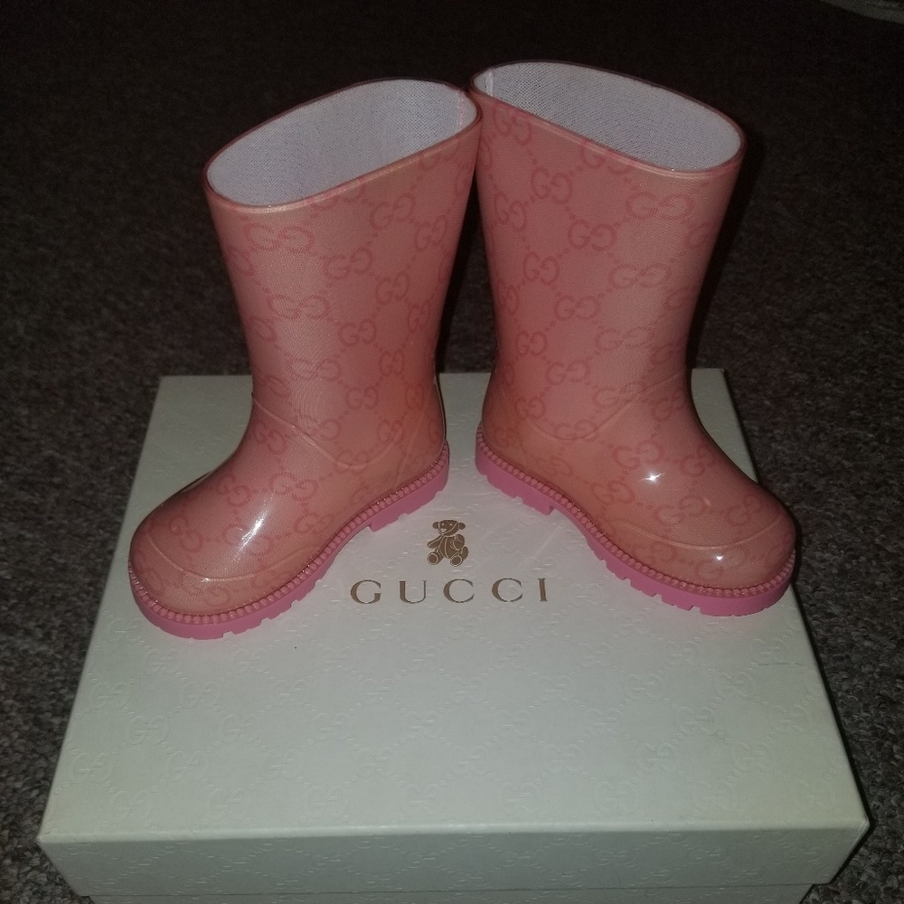 Gucci toddler rain boots size 21 (5c)
